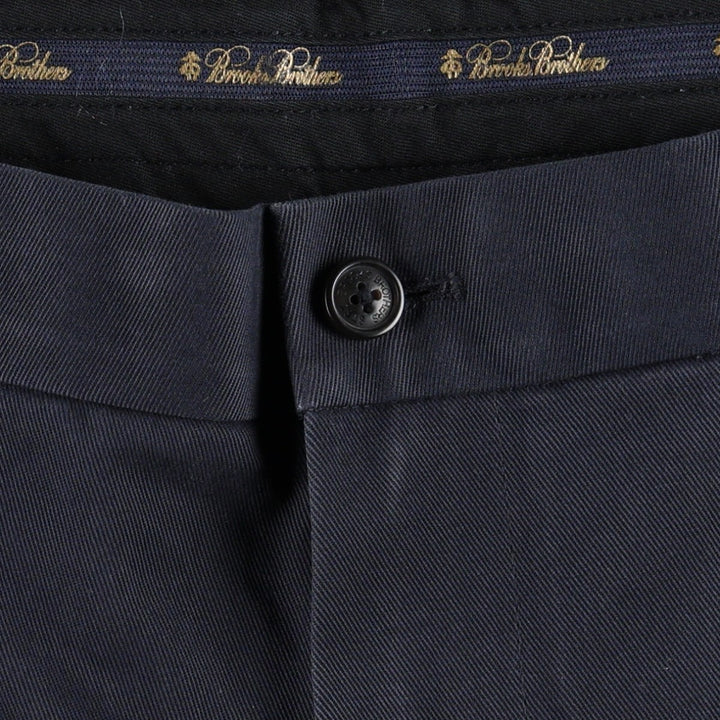 Brooks Brothers ADVANTAGE CHINO CLARK Chino Pants, Men's W35 (approx.) cotton navy blue type Vintage Second Hand