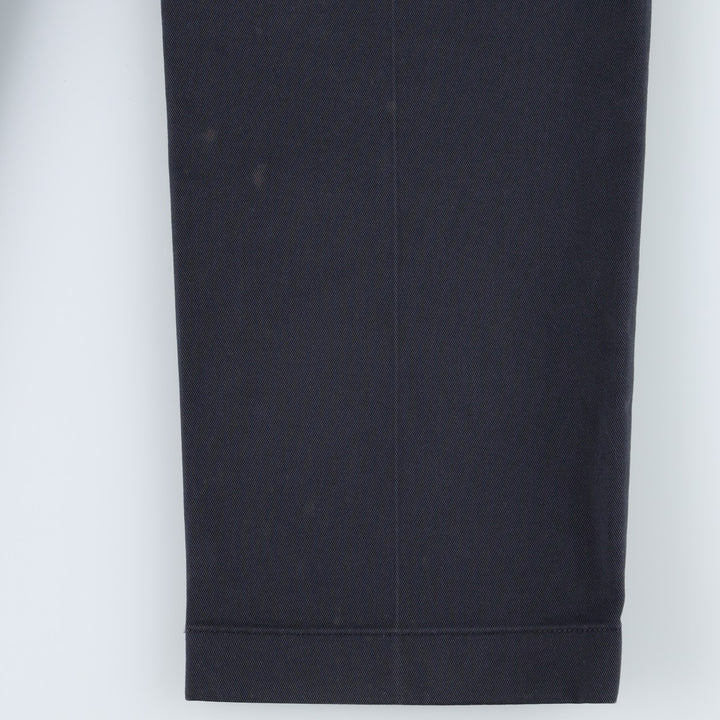 Brooks Brothers ADVANTAGE CHINO CLARK Chino Pants, Men's W35 (approx.) cotton navy blue type Vintage Second Hand