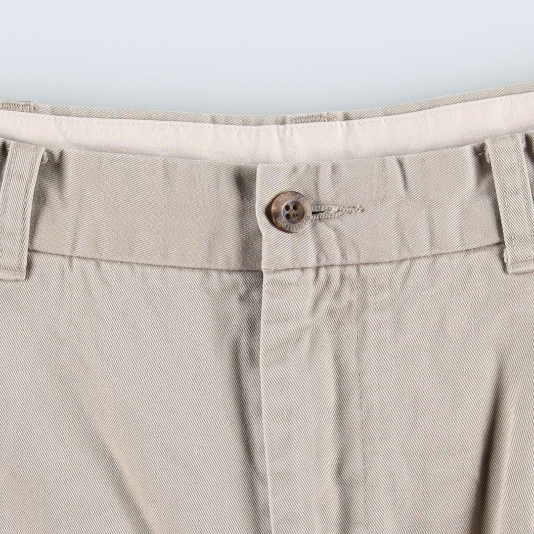 Brooks Brothers Two-pleat Chino Pants, Men's, Size W35 cotton Beige type Vintage Second Hand