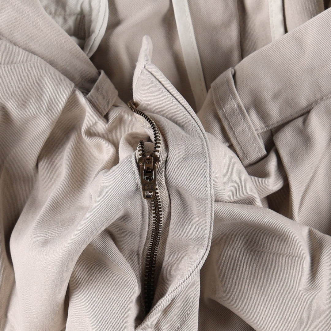 Ralph Lauren POLO by Ralph Lauren ANDREW PANT, two-pleat chino pants, men's, W35 equivalent cotton Beige type Vintage Second Hand