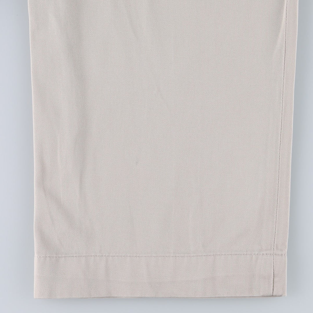 Ralph Lauren POLO by Ralph Lauren ANDREW PANT, two-pleat chino pants, men's, W35 equivalent cotton Beige type Vintage Second Hand
