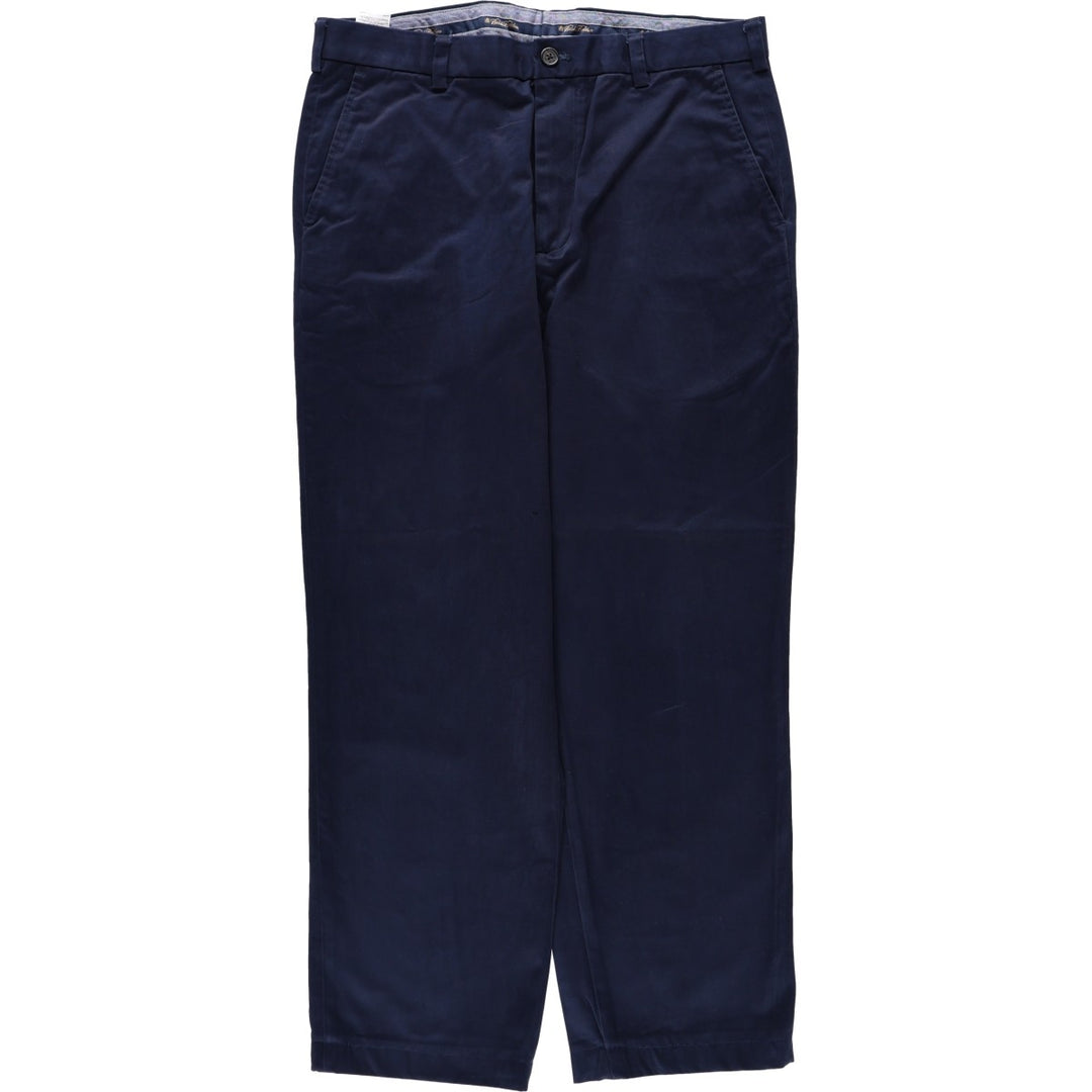 Brooks Brothers CLARK Chino Pants, Men's W35 (approx.) cotton navy blue type Vintage Second Hand