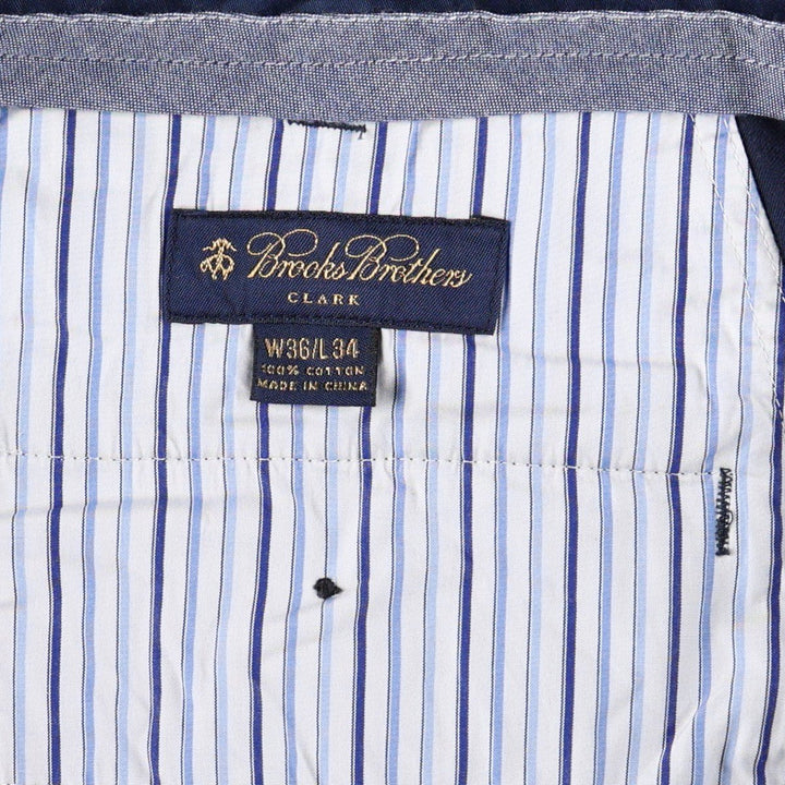 Brooks Brothers CLARK Chino Pants, Men's W35 (approx.) cotton navy blue type Vintage Second Hand