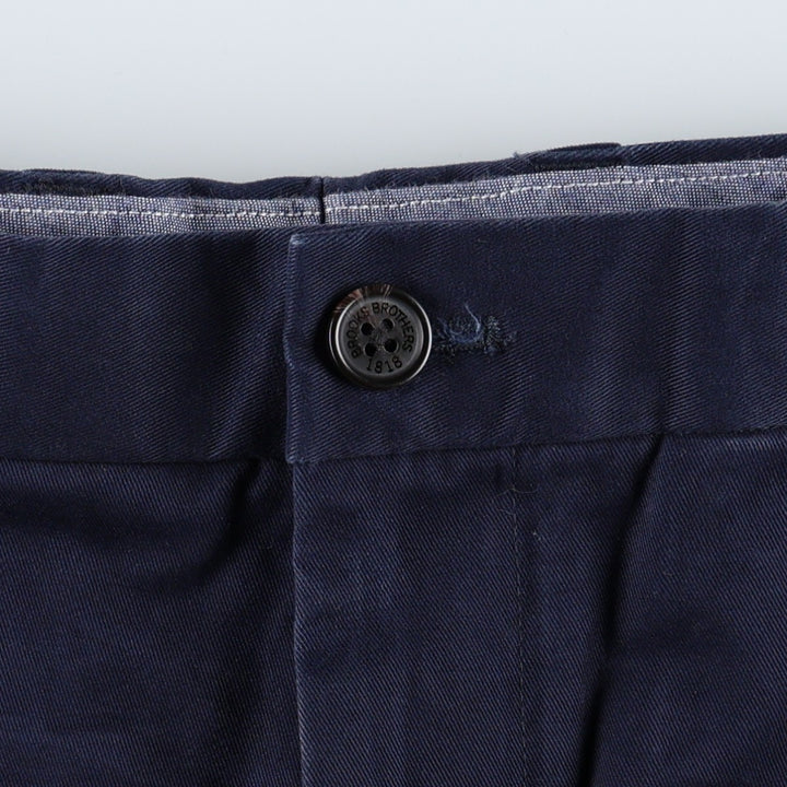 Brooks Brothers CLARK Chino Pants, Men's W35 (approx.) cotton navy blue type Vintage Second Hand