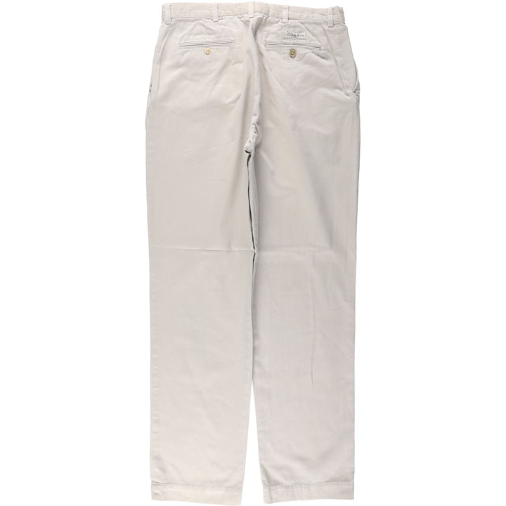 Ralph Lauren POLO by Ralph Lauren PROSPECT PANT Two-Pleat Chino Pants Men's W34 (approx.) cotton ivory Vintage Second Hand