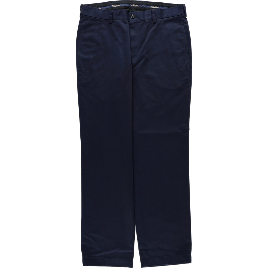 Brooks Brothers ADVANTAGE CHINO CLARK Chino Pants, Men's W33 (approx.) cotton navy blue type Vintage Second Hand
