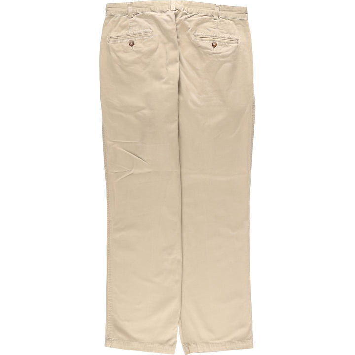 Brooks Brothers Two-pleat Chino Pants, Men's, Size W35 cotton Beige type Vintage Second Hand