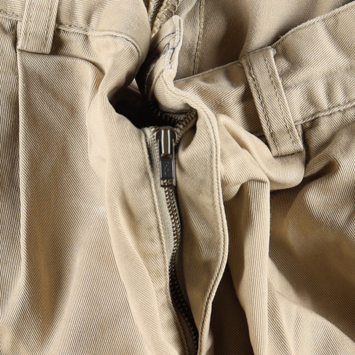 Brooks Brothers Two-pleat Chino Pants, Men's, Size W35 cotton Beige type Vintage Second Hand
