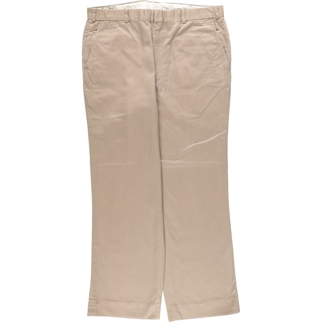 Vintage 70s-80'S LL Bean Chino Pants, Made in USA, Men's Size W36 (approx.) cotton Beige type Vintage Second Hand