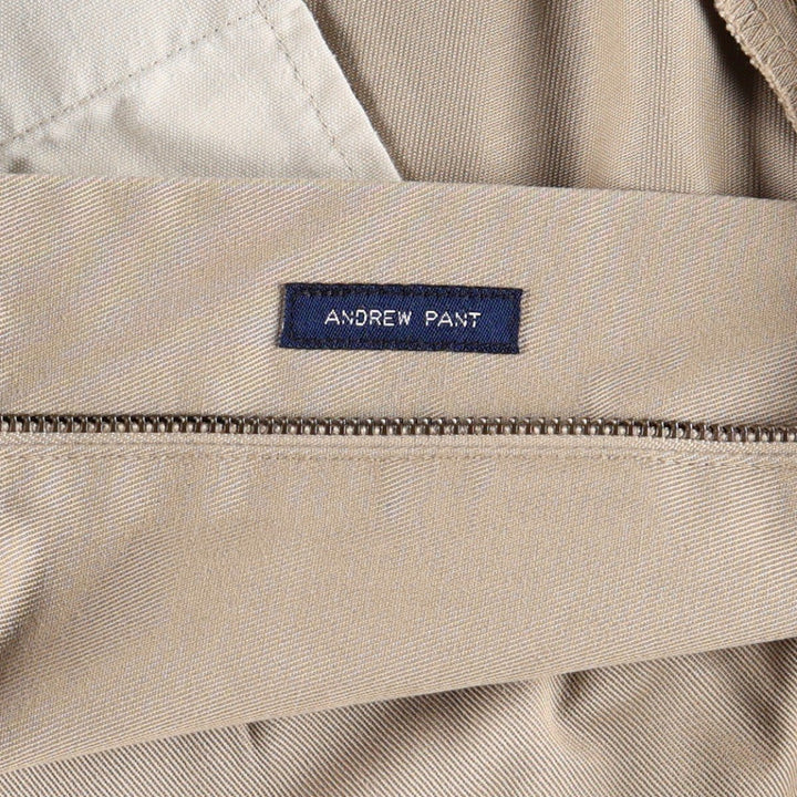 Ralph Lauren POLO RALPH LAUREN ANDREW PANT Two-pleat chino pants Men's size W34 cotton Beige type Vintage Second Hand