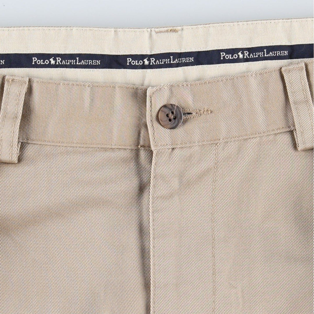 Ralph Lauren POLO RALPH LAUREN ANDREW PANT Two-pleat chino pants Men's size W34 cotton Beige type Vintage Second Hand