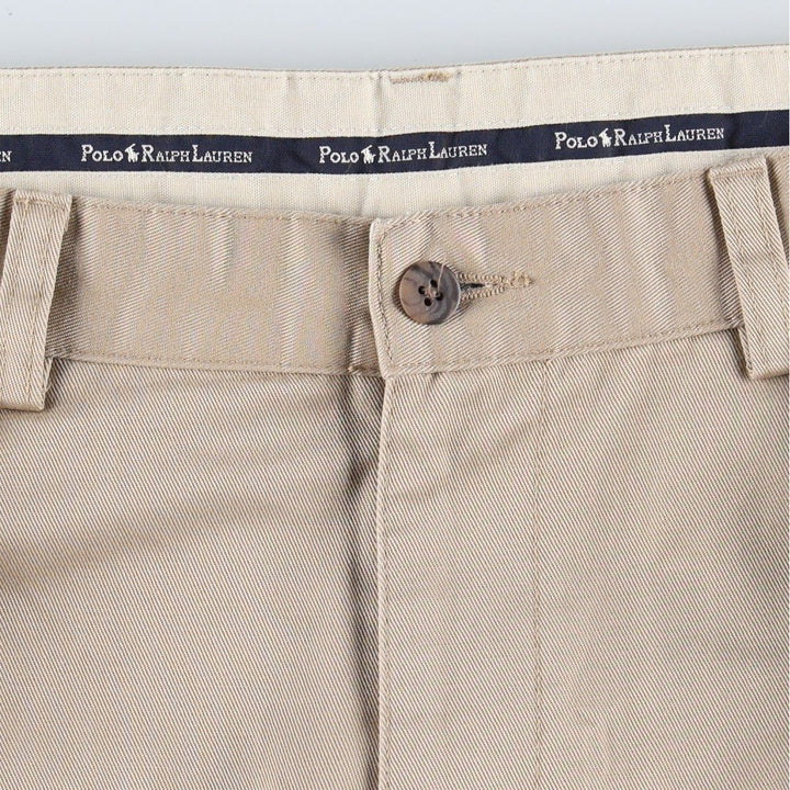Ralph Lauren POLO RALPH LAUREN ANDREW PANT Two-pleat chino pants Men's size W34 cotton Beige type Vintage Second Hand