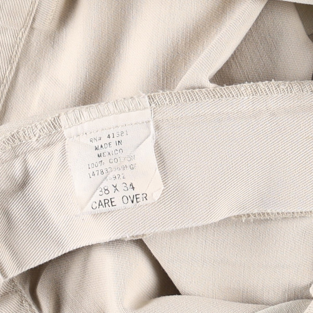 Ralph Lauren POLO by Ralph Lauren Chino Pants, Two-Pleat, Men's Size W39 (approx.) cotton ivory Vintage Second Hand