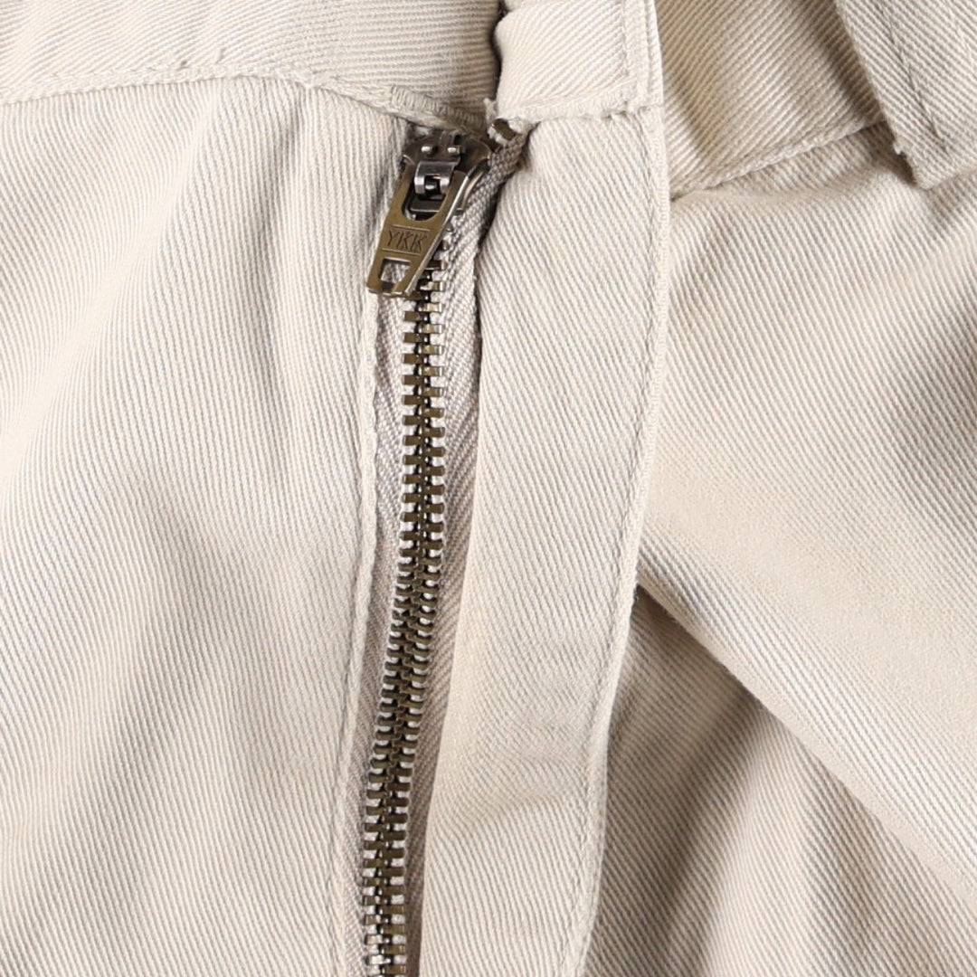 Ralph Lauren POLO by Ralph Lauren Chino Pants, Two-Pleat, Men's Size W39 (approx.) cotton ivory Vintage Second Hand