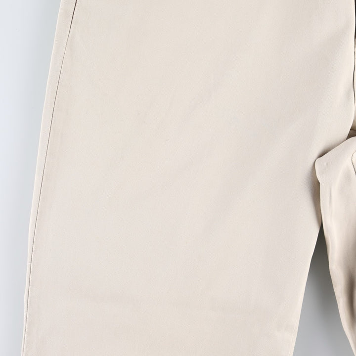 Ralph Lauren POLO by Ralph Lauren Chino Pants, Two-Pleat, Men's Size W39 (approx.) cotton ivory Vintage Second Hand