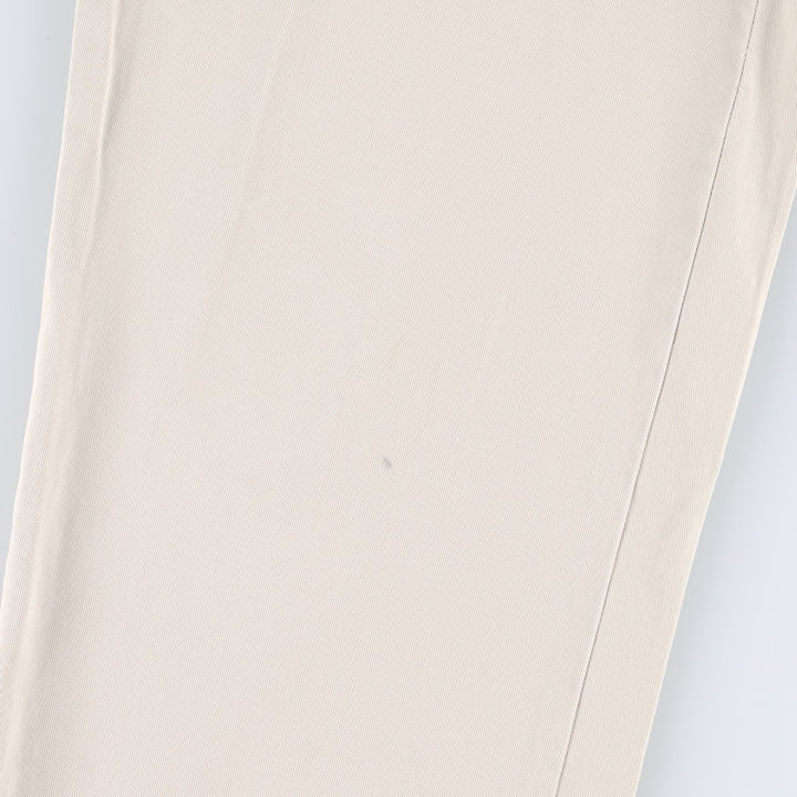 Ralph Lauren POLO by Ralph Lauren Chino Pants, Two-Pleat, Men's Size W39 (approx.) cotton ivory Vintage Second Hand