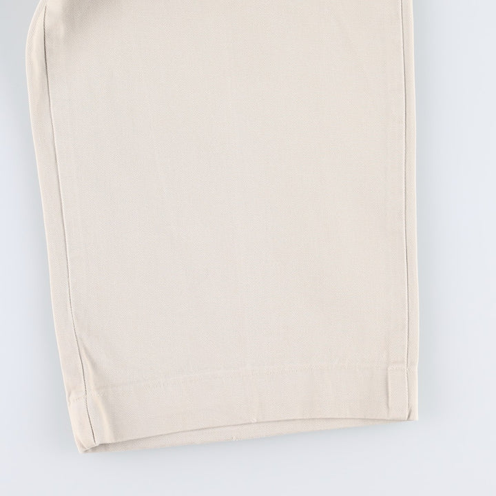 Ralph Lauren POLO by Ralph Lauren Chino Pants, Two-Pleat, Men's Size W39 (approx.) cotton ivory Vintage Second Hand