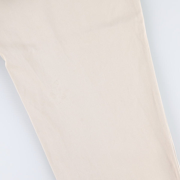 Ralph Lauren POLO by Ralph Lauren Chino Pants, Two-Pleat, Men's Size W39 (approx.) cotton ivory Vintage Second Hand