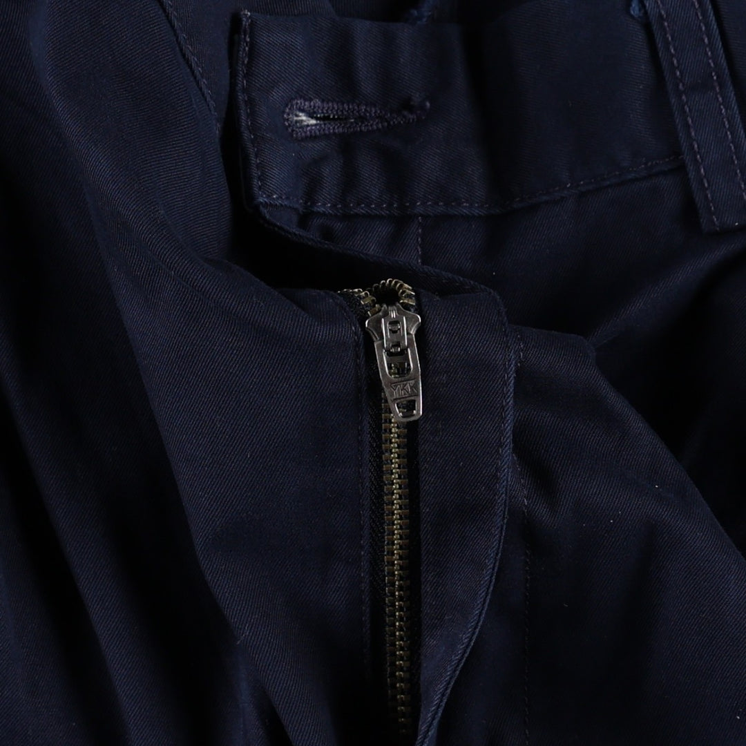 Ralph Lauren POLO by Ralph Lauren HAMMOND PANT, two-pleat chino pants, men's w36 equivalent cotton navy blue type Vintage Second Hand