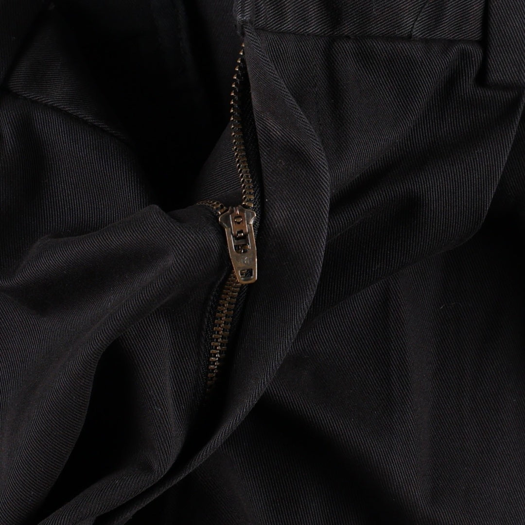 Brooks Brothers ADVANTAGE CHINO ELLIOT Two-Pleated Chino Pants, Men's, Size W35 cotton black type Vintage Second Hand