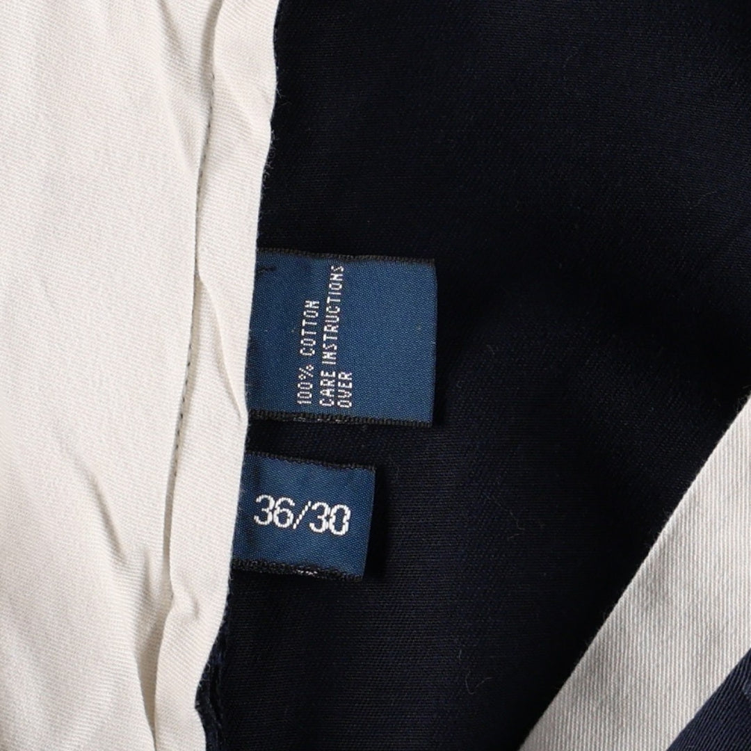 Ralph Lauren Polo by Ralph Lauren HAMMOND PANT Two-pleat Chino Pants Men's W37 (approx.) cotton navy blue type Vintage Second Hand