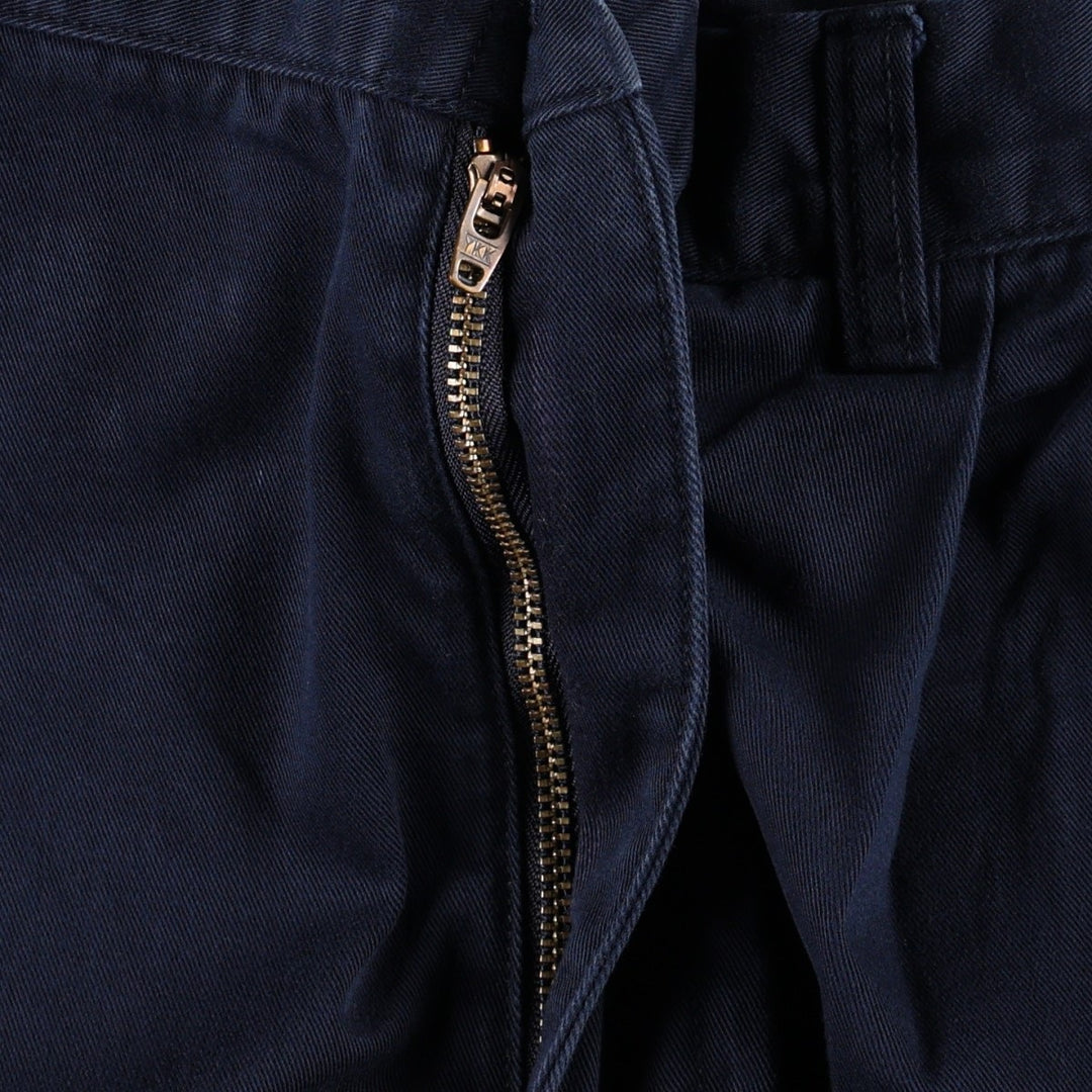 Ralph Lauren Polo by Ralph Lauren HAMMOND PANT Two-pleat Chino Pants Men's W37 (approx.) cotton navy blue type Vintage Second Hand