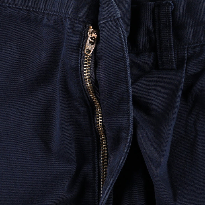Ralph Lauren Polo by Ralph Lauren HAMMOND PANT Two-pleat Chino Pants Men's W37 (approx.) cotton navy blue type Vintage Second Hand