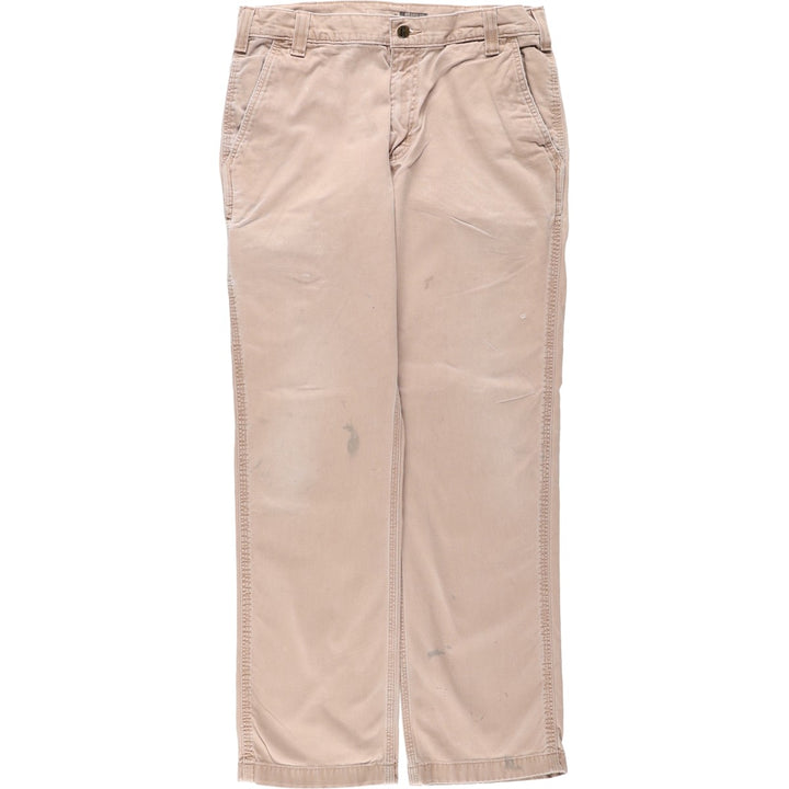Carhartt Relaxed Fit Work Pants, Men's, Size 34 cotton Beige type Vintage Second Hand