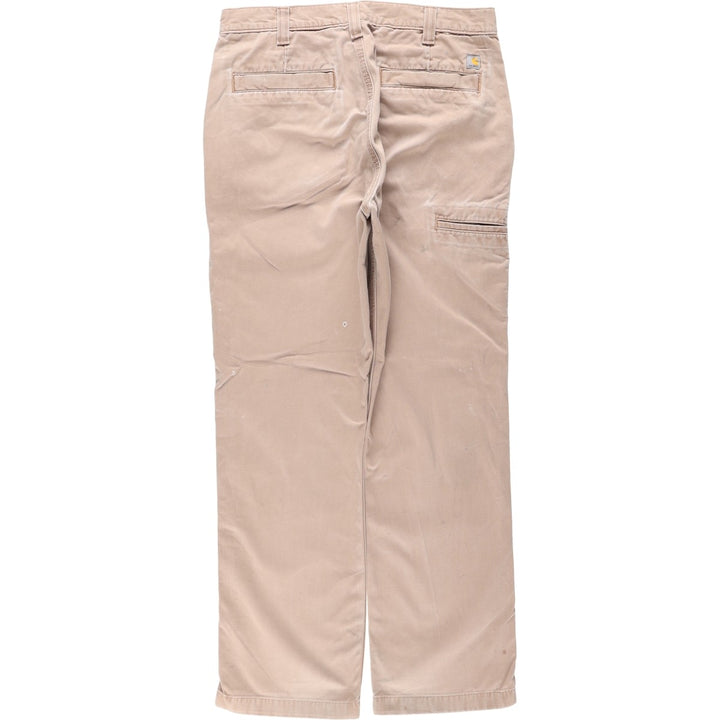 Carhartt Relaxed Fit Work Pants, Men's, Size 34 cotton Beige type Vintage Second Hand