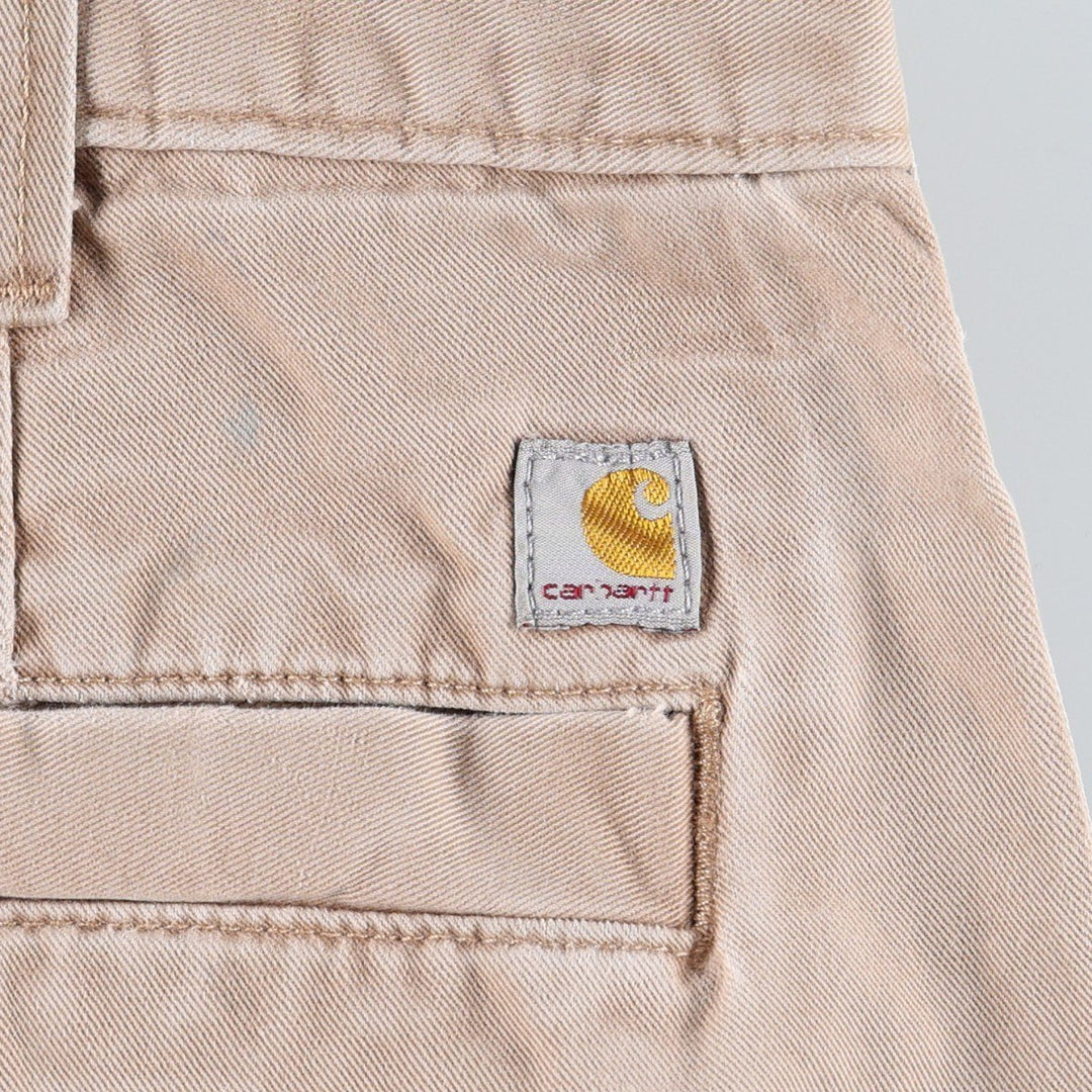 Carhartt Relaxed Fit Work Pants, Men's, Size 34 cotton Beige type Vintage Second Hand