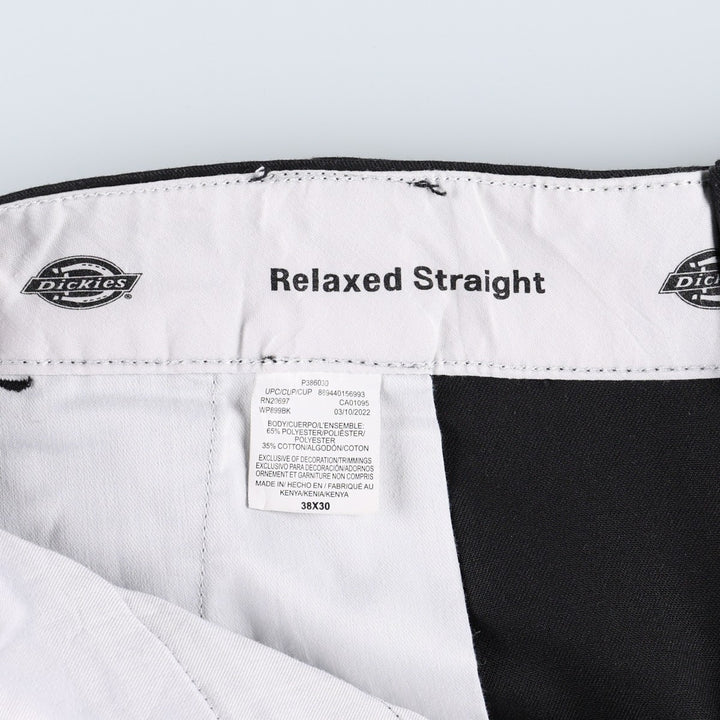 Dickies Relaxed Straight Work Pants, Men's W39 (approx.) polyester black type Vintage Second Hand