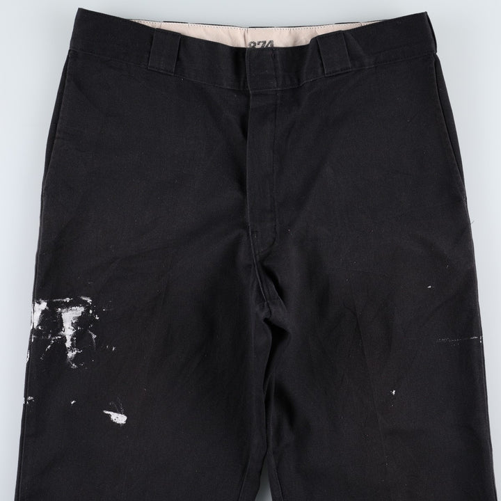 Dickies 874 Flex Original Fit Work Pants, Men's, Size 36 polyester black type Vintage Second Hand