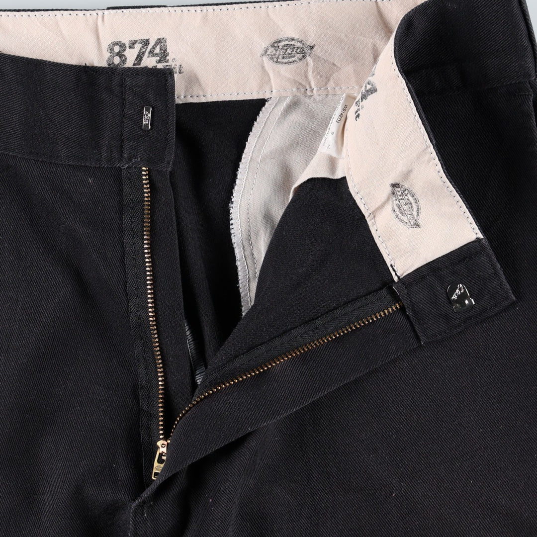 Dickies 874 Flex Original Fit Work Pants, Men's, Size 36 polyester black type Vintage Second Hand