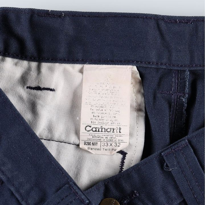 Carhartt Men's Work Pants, Size W34 unclear Navy blue Vintage Second Hand