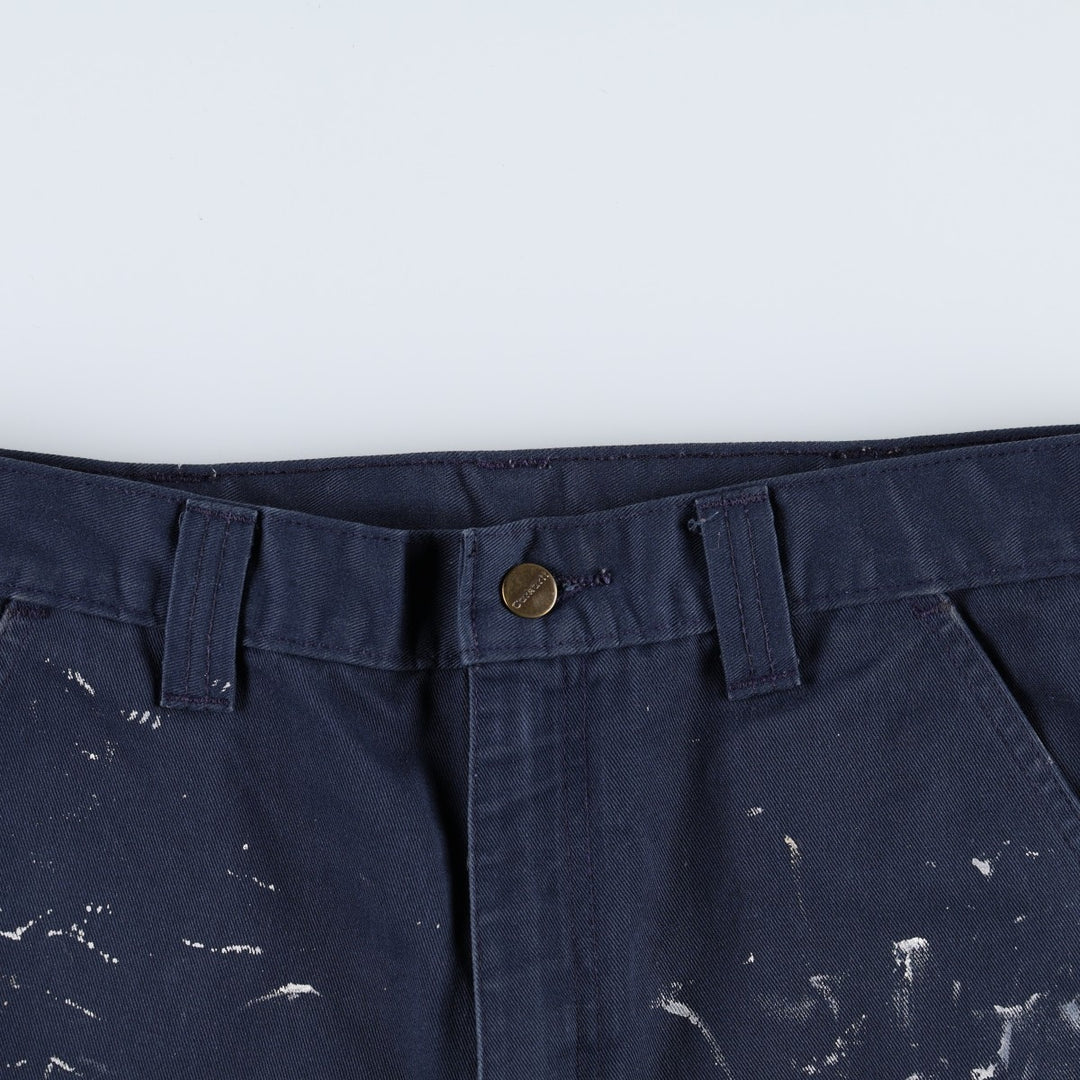 Carhartt Men's Work Pants, Size W34 unclear Navy blue Vintage Second Hand