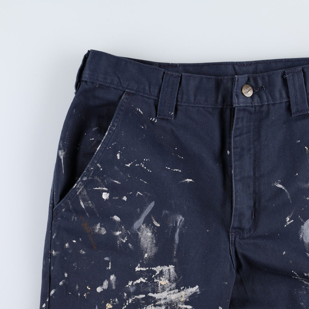 Carhartt Men's Work Pants, Size W34 unclear Navy blue Vintage Second Hand