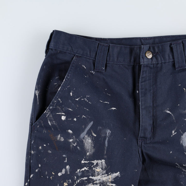 Carhartt Men's Work Pants, Size W34 unclear Navy blue Vintage Second Hand