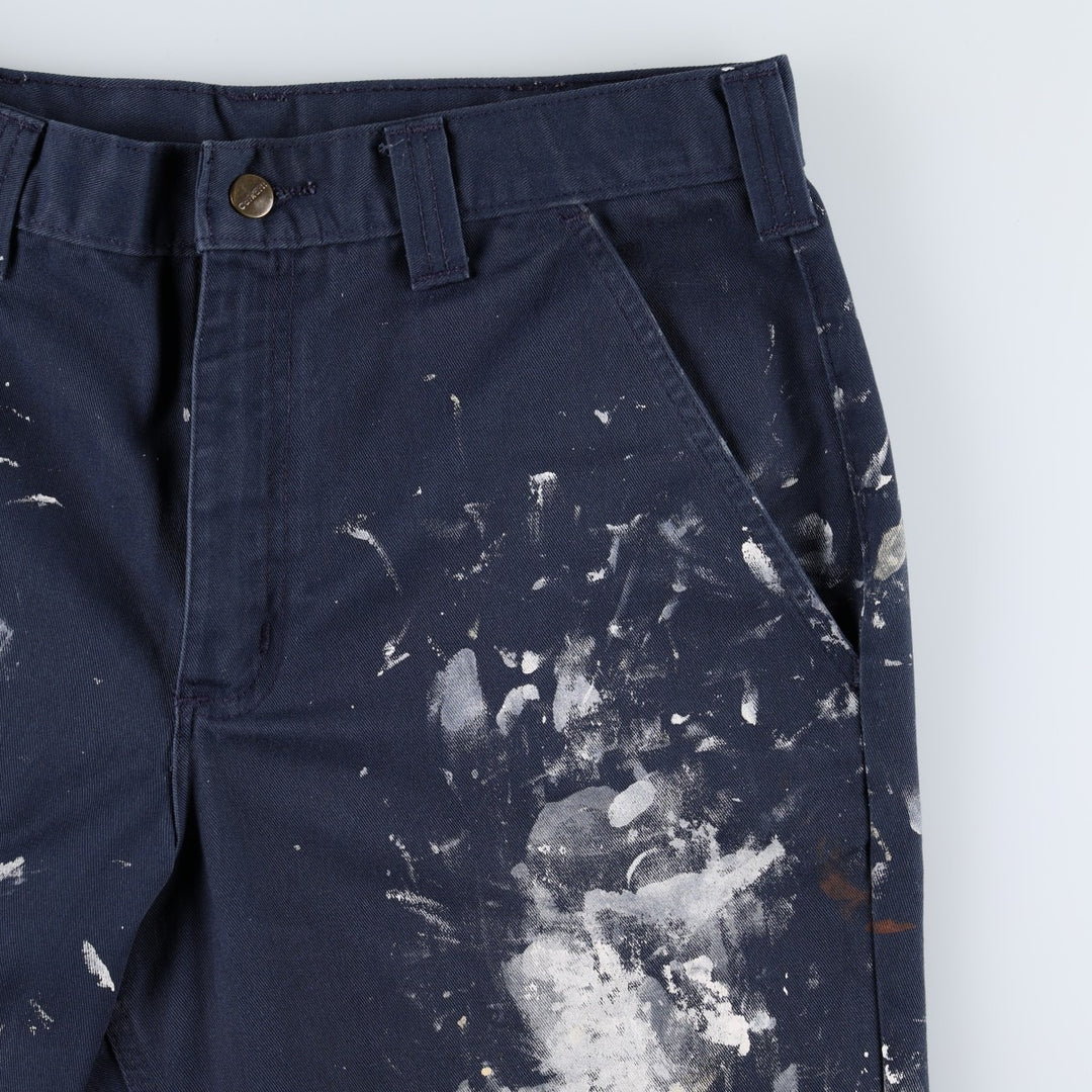 Carhartt Men's Work Pants, Size W34 unclear Navy blue Vintage Second Hand