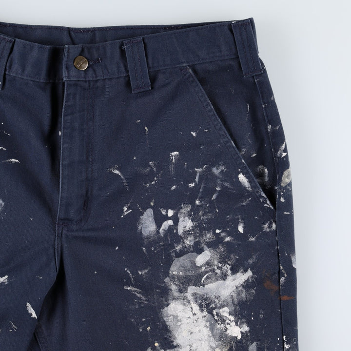 Carhartt Men's Work Pants, Size W34 unclear Navy blue Vintage Second Hand