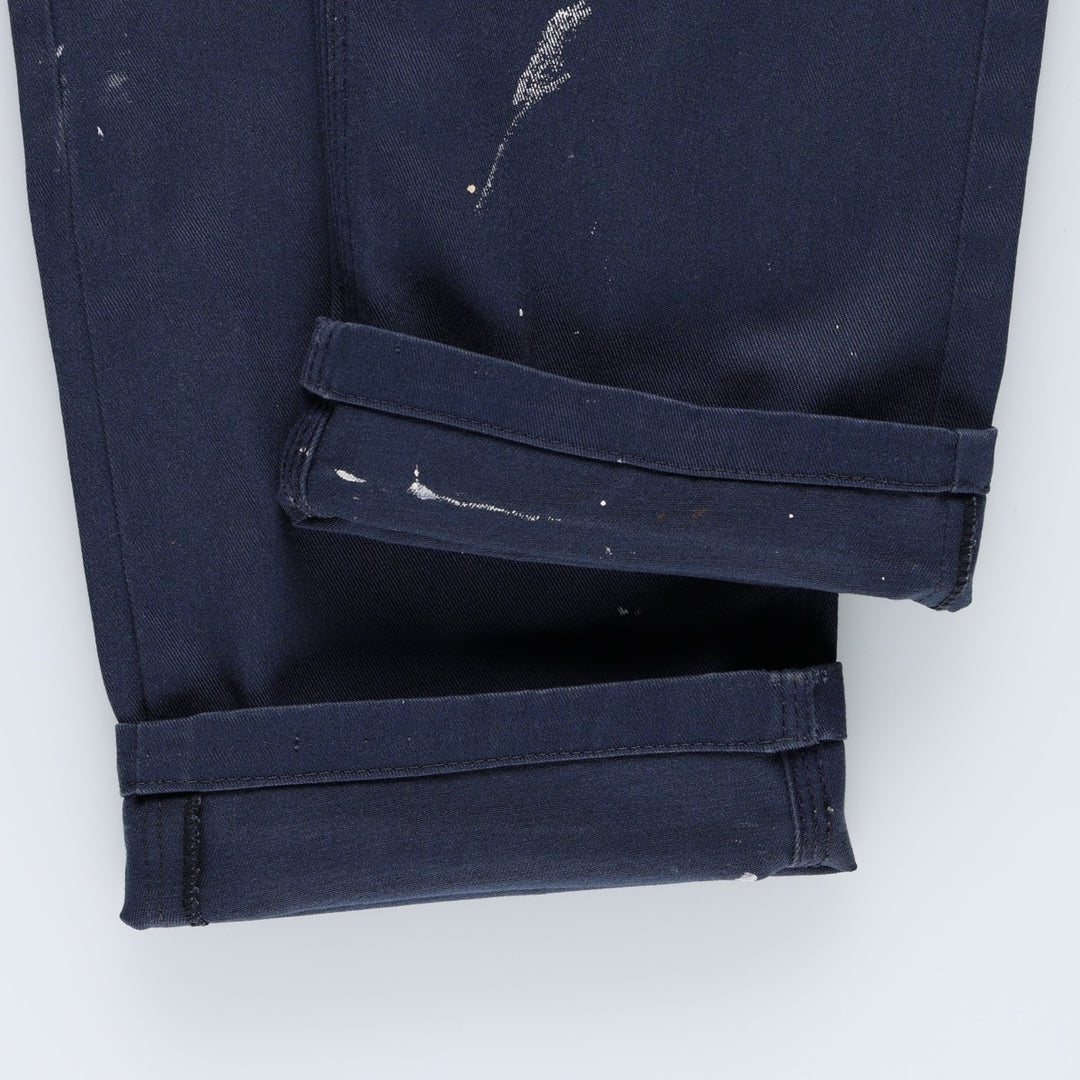 Carhartt Men's Work Pants, Size W34 unclear Navy blue Vintage Second Hand