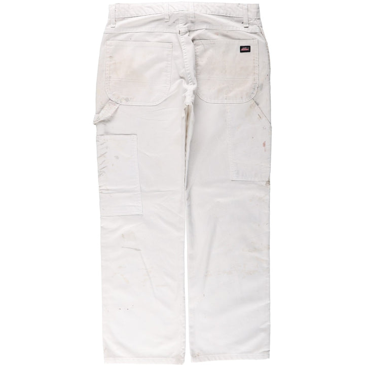 Dickies painter pants, men's size L (approx.) unclear white type Vintage Second Hand