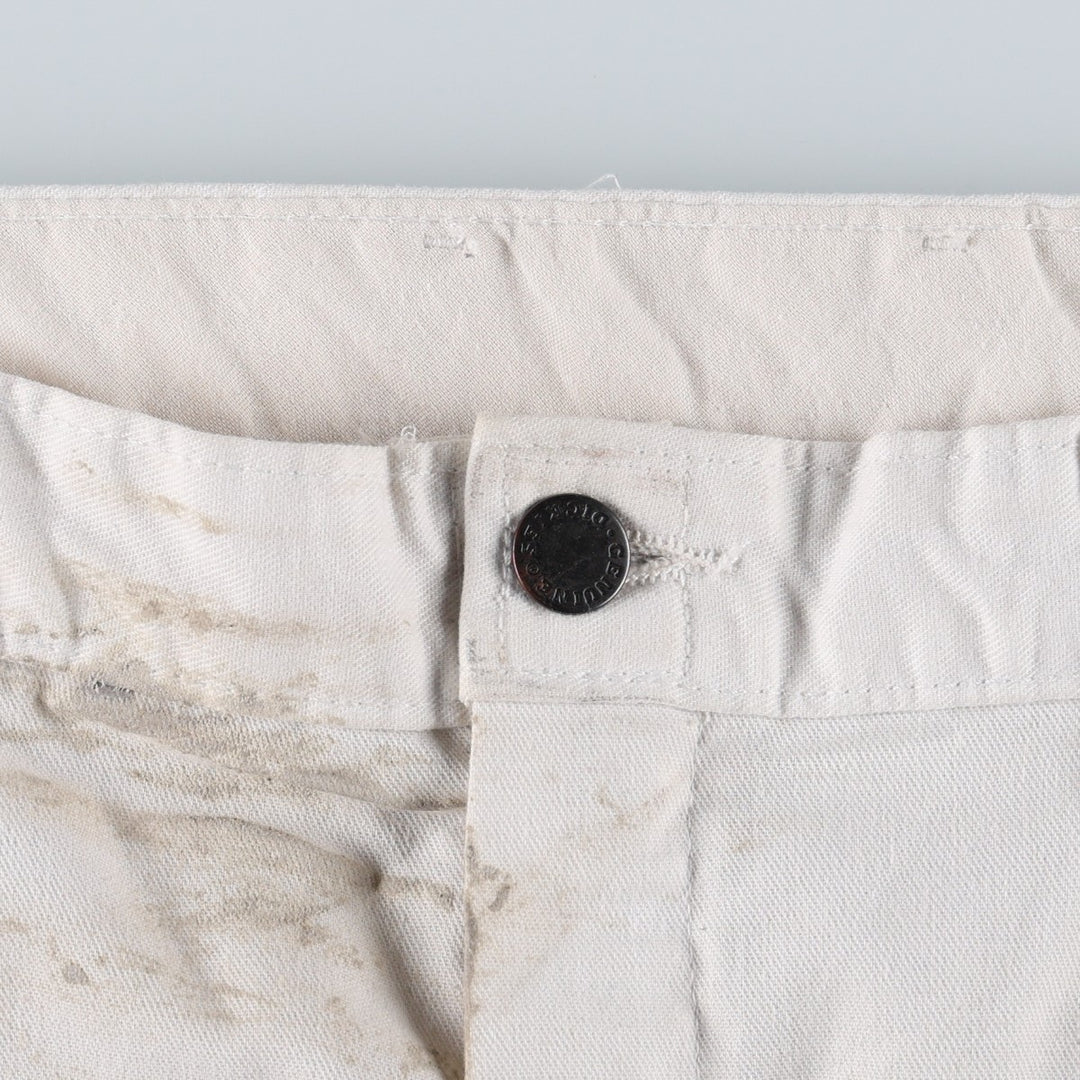 Dickies painter pants, men's size L (approx.) unclear white type Vintage Second Hand