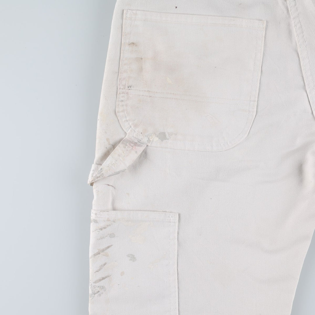 Dickies painter pants, men's size L (approx.) unclear white type Vintage Second Hand