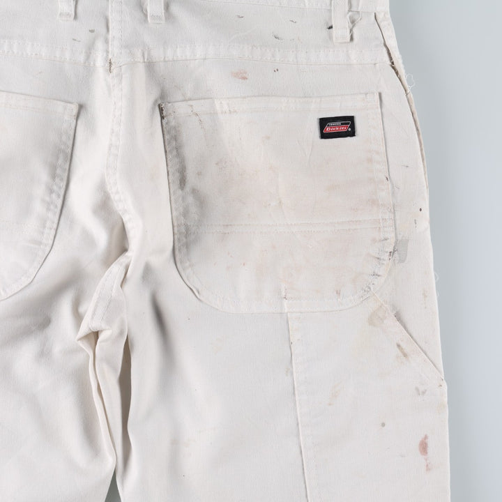 Dickies painter pants, men's size L (approx.) unclear white type Vintage Second Hand