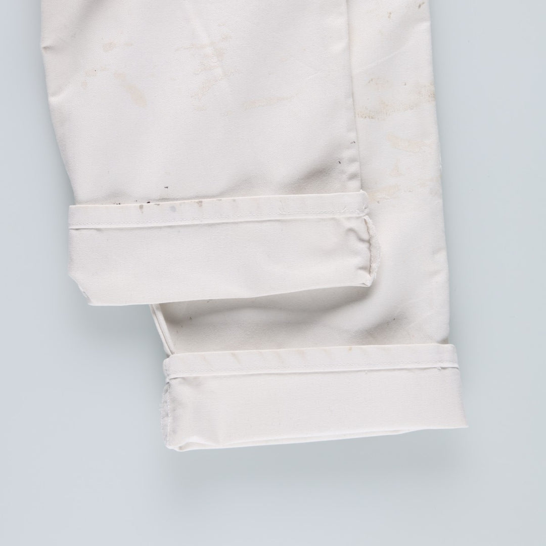 Dickies painter pants, men's size L (approx.) unclear white type Vintage Second Hand