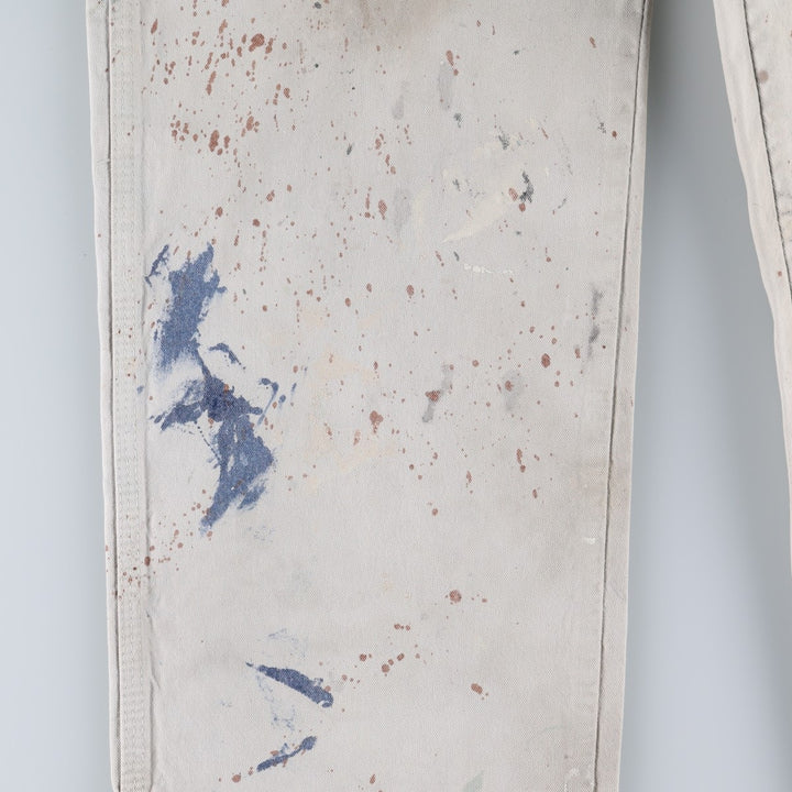 Dickies SHERWIN WILLIAMS Painter Pants for Men, W33 equivalent cotton ivory Vintage Second Hand