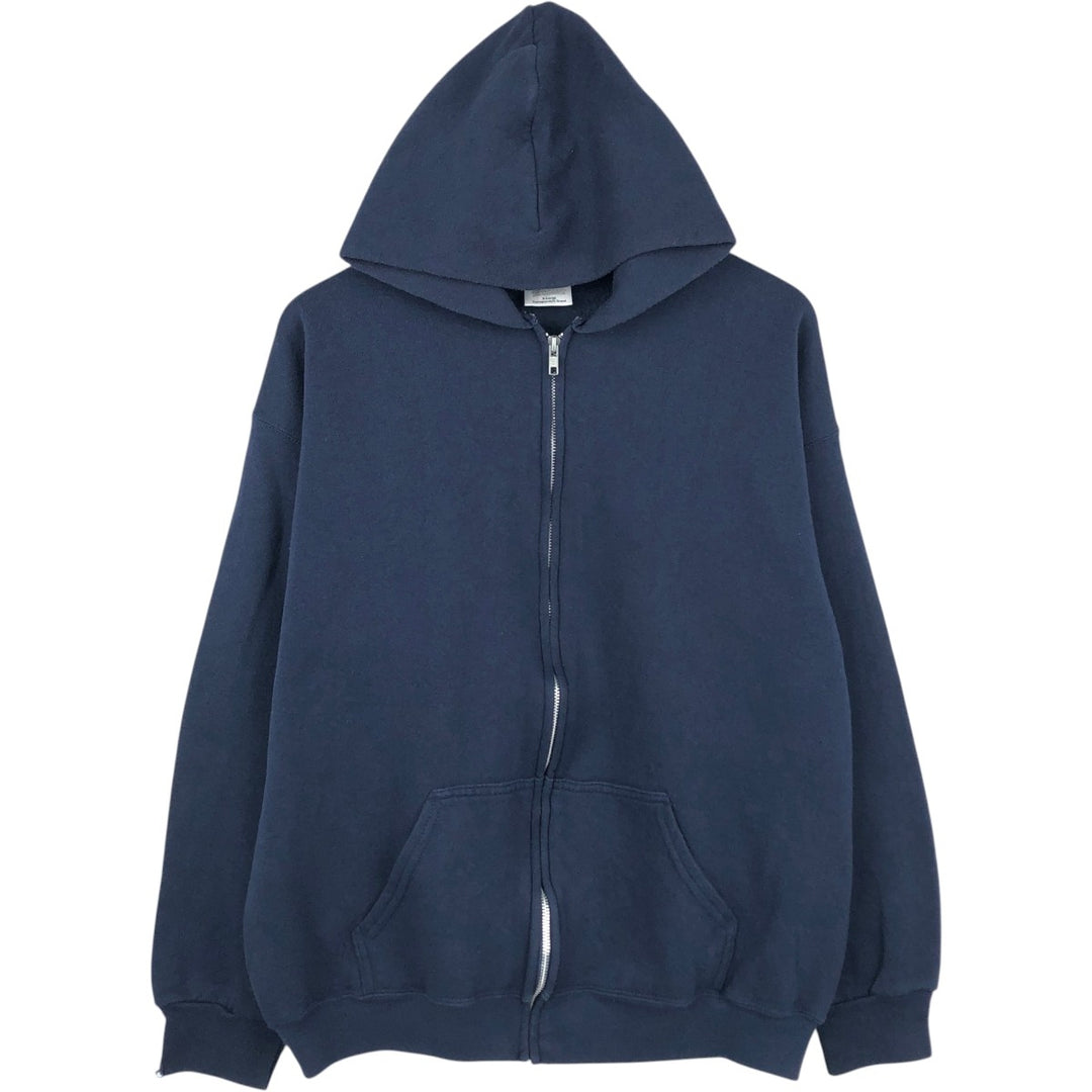 90'S TULTEX MAXIMUM SWEATS Plain Blank Sweatshirt Hoodie Men's XL Equivalent Vintage cotton navy blue type Vintage Second Hand