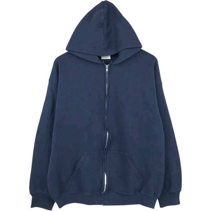 90'S TULTEX MAXIMUM SWEATS Plain Blank Sweatshirt Hoodie Men's XL Equivalent Vintage cotton navy blue type Vintage Second Hand