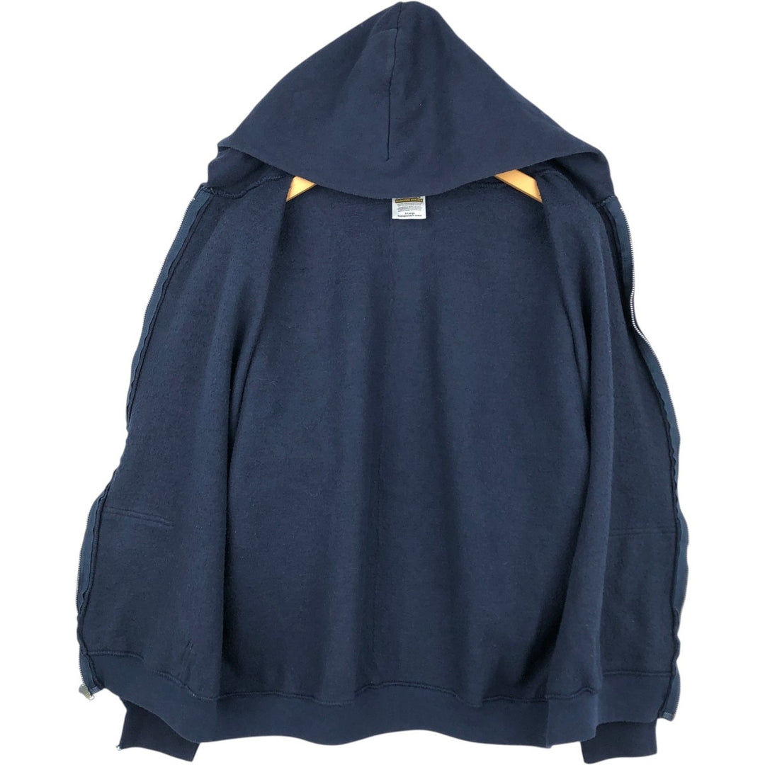 90'S TULTEX MAXIMUM SWEATS Plain Blank Sweatshirt Hoodie Men's XL Equivalent Vintage cotton navy blue type Vintage Second Hand