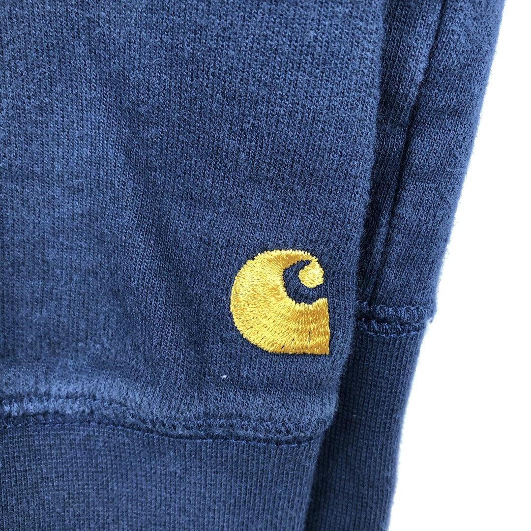 Carhartt Sweat Full Zip Hoodie Men's L size cotton navy blue type Vintage Second Hand